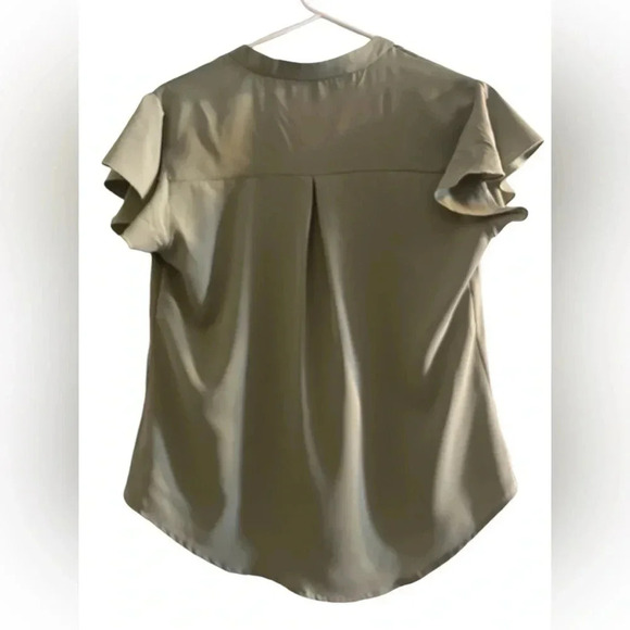 V-Neck Chiffon Blouse - Size Small - Picture 6 of 7